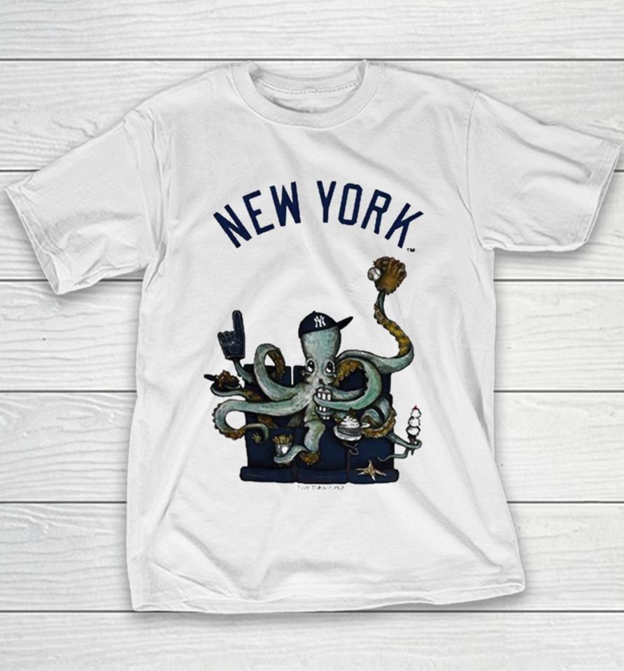 New York Yankees Octopus 2024 Youth T-Shirt