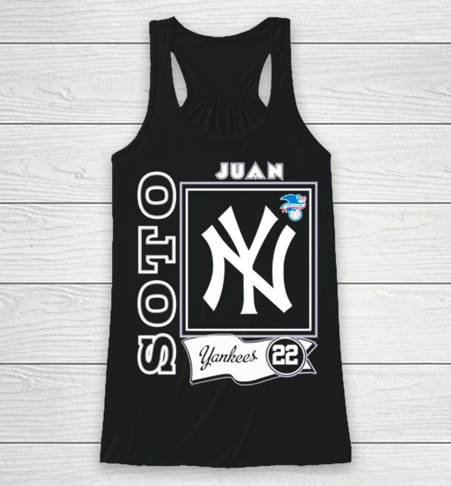 New York Yankees Player Juan Soto 22 Logo Racerback Tank