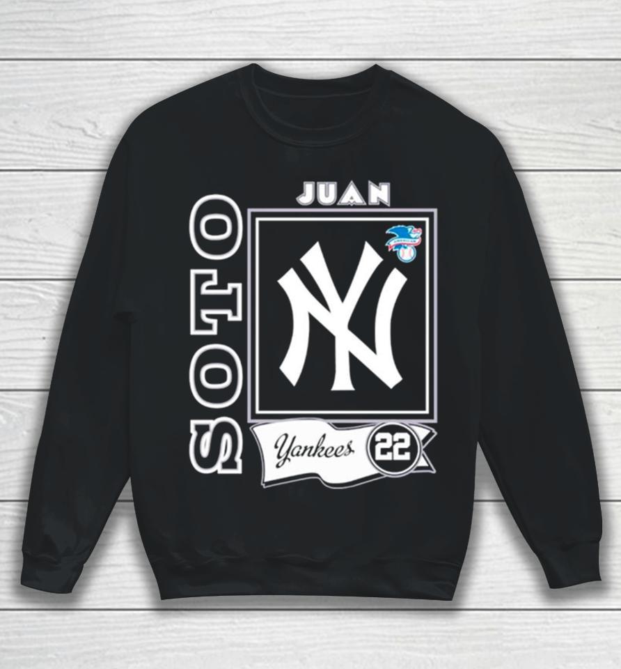 New York Yankees Player Juan Soto 22 Logo Sweatshirt