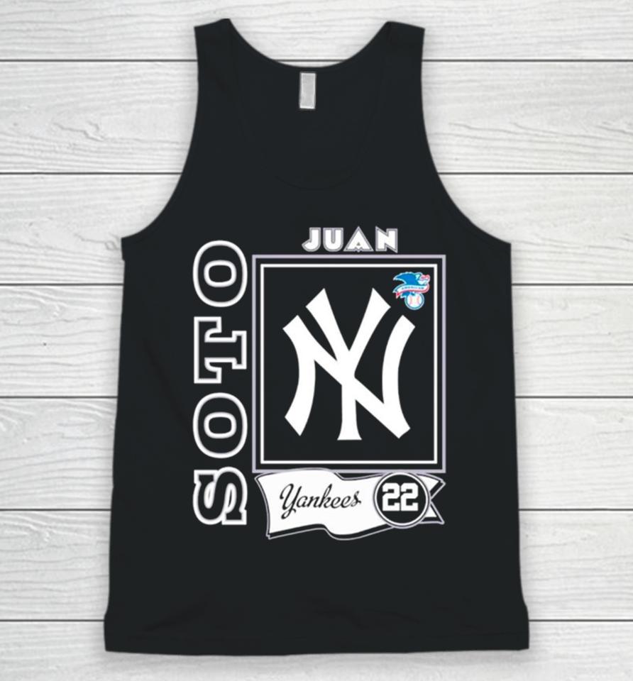New York Yankees Player Juan Soto 22 Logo Unisex Tank Top