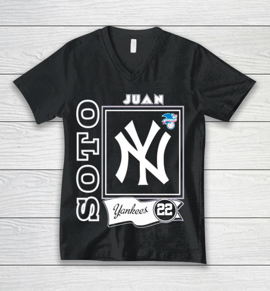 New York Yankees Player Juan Soto 22 Logo Unisex V-Neck T-Shirt