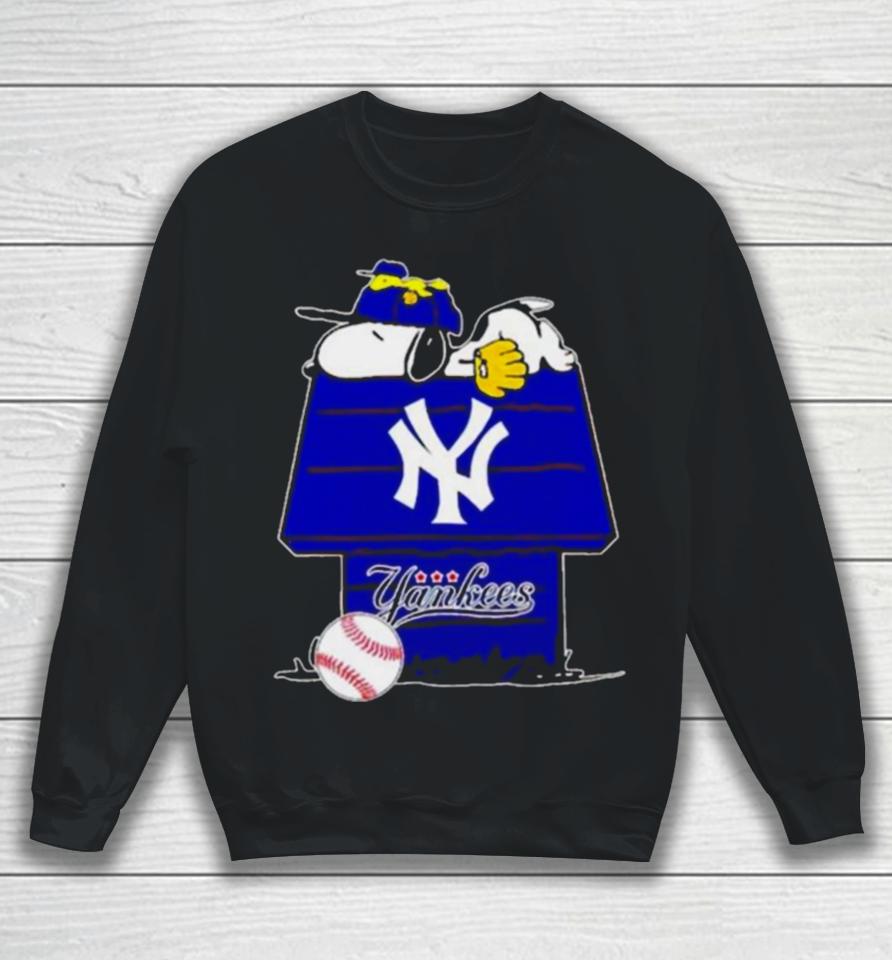 New York Yankees Snoopy And Woodstock The Peanuts Baseball Sweatshirt