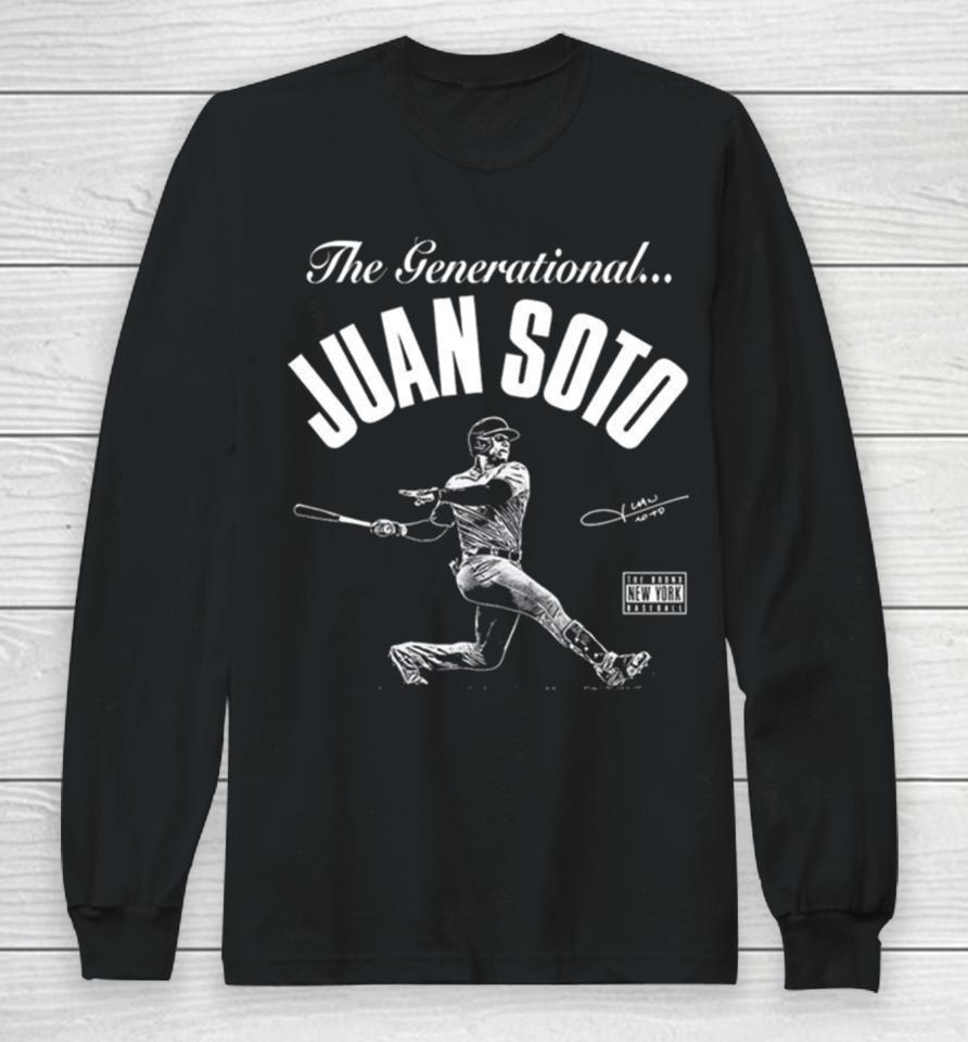New York Yankees The Generational Juan Soto Signature Long Sleeve T-Shirt