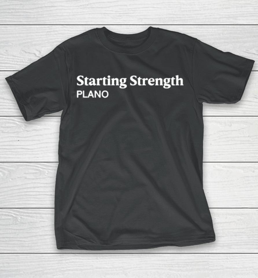 Newman Nahas Wearing Starting Strength Plano T-Shirt