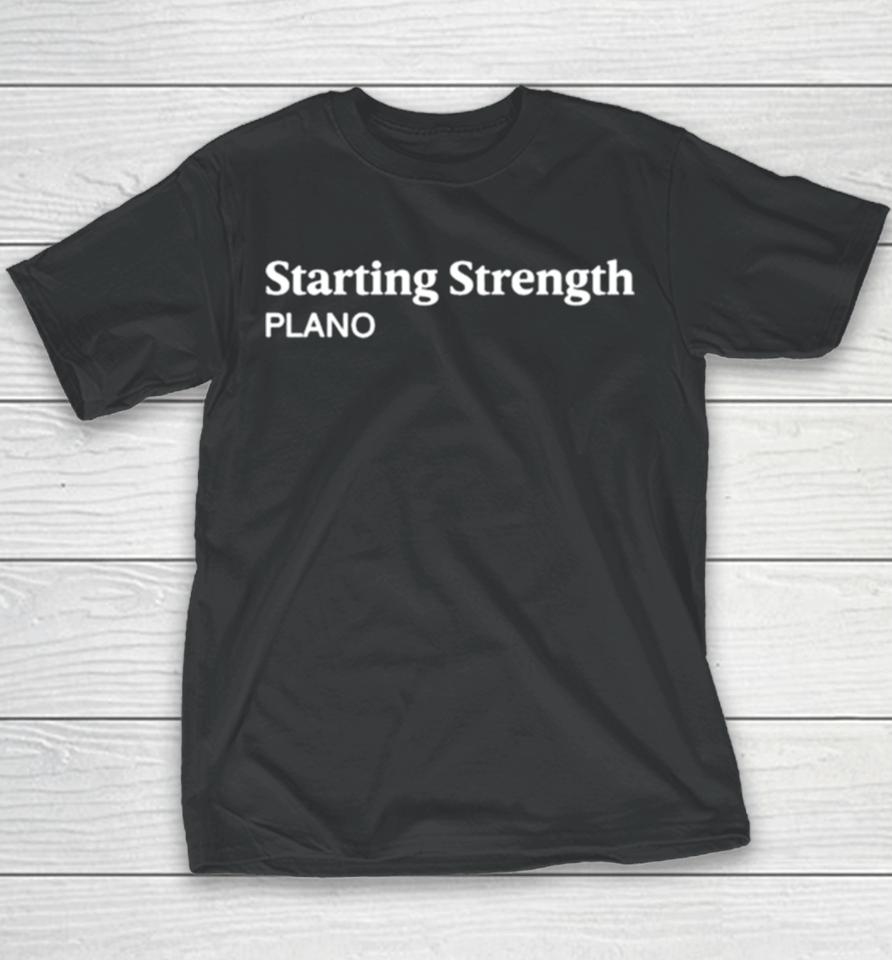 Newman Nahas Wearing Starting Strength Plano Youth T-Shirt