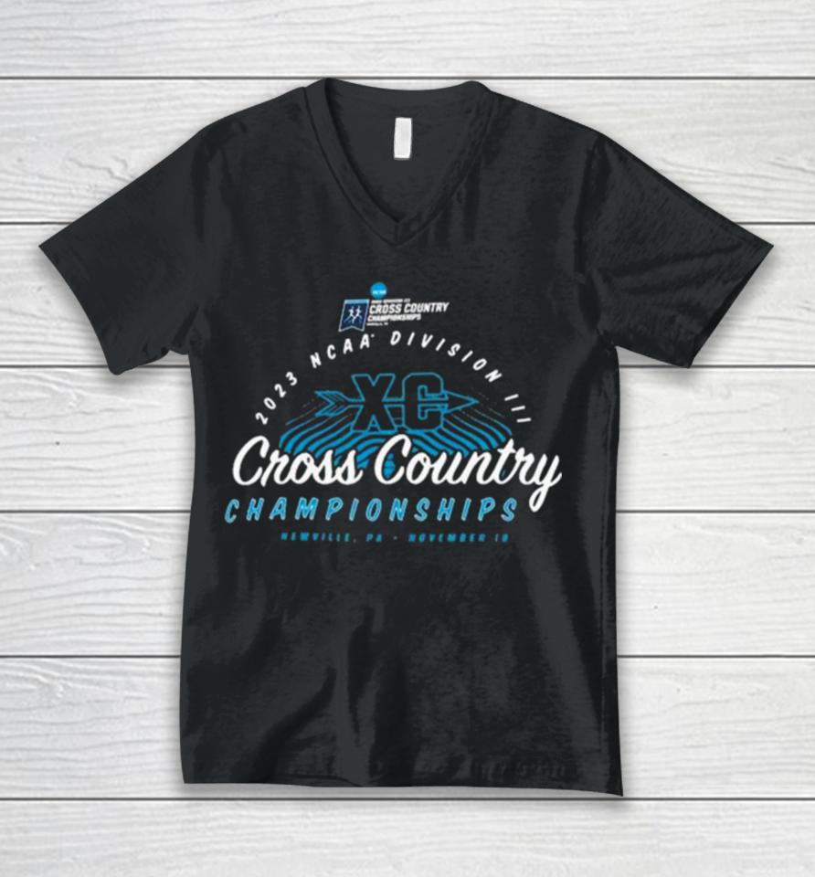 Newville, Pa November 18, 2023 Ncaa Division Iii Cross Country Championships Unisex V-Neck T-Shirt