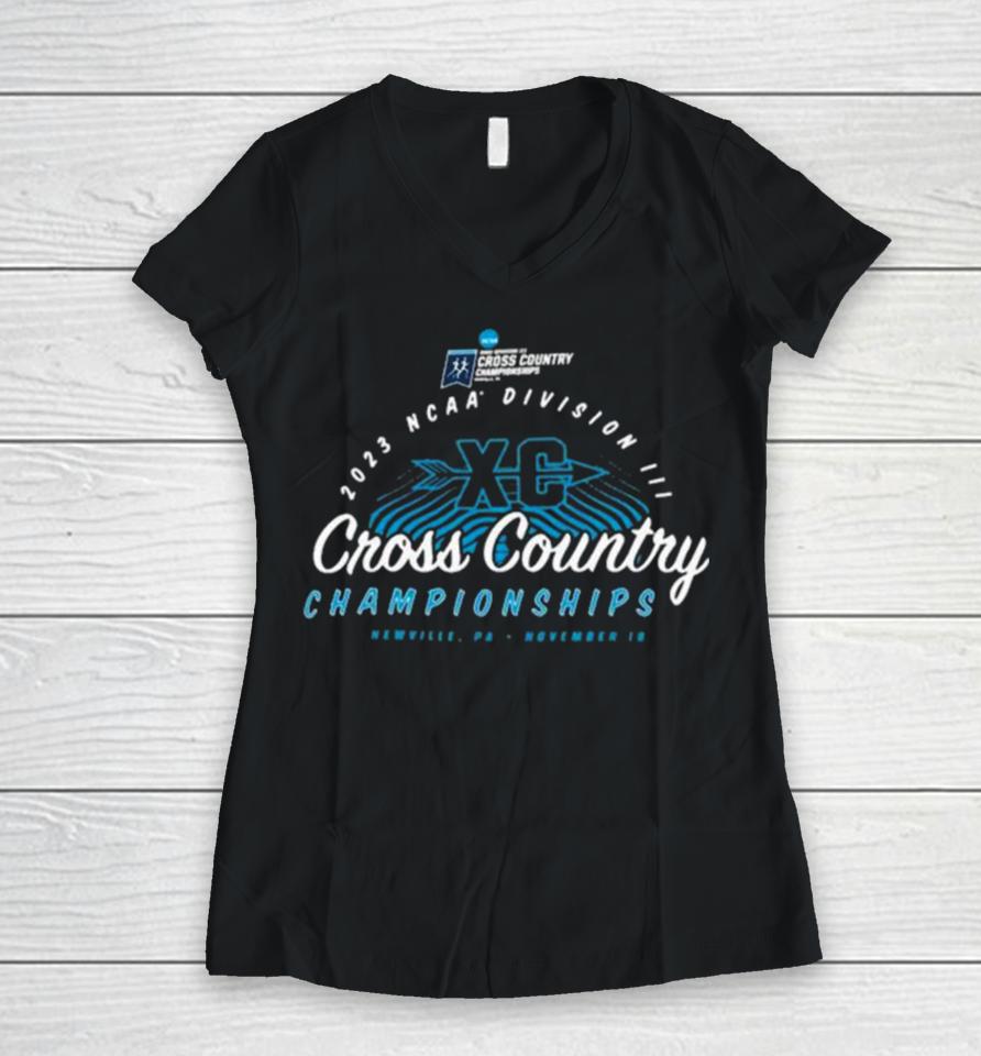 Newville, Pa November 18, 2023 Ncaa Division Iii Cross Country Championships Women V-Neck T-Shirt