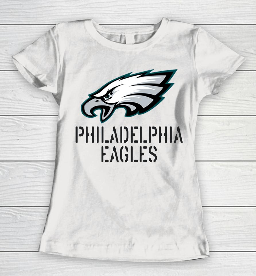 Nfl 2022 Fanatics Brands Men's Salute To Service Philadelphia Eagles Women T-Shirt