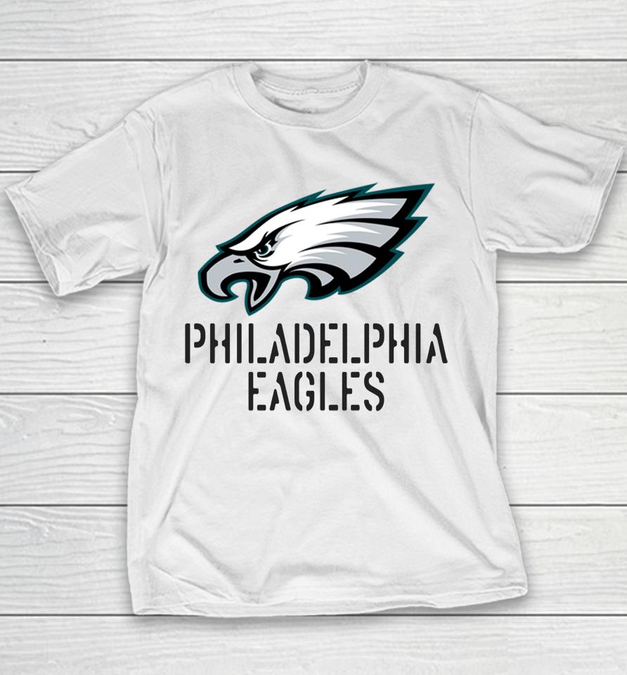 Nfl 2022 Fanatics Brands Men's Salute To Service Philadelphia Eagles Youth T-Shirt