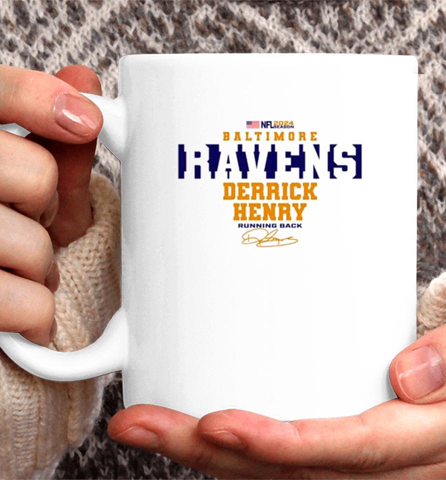 Nfl 2024 Baltimore Ravens Derrick Henry Running Back Coffee Mug