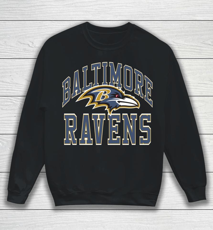 Nfl Baltimore Ravens Arch Homage Black Sweatshirt