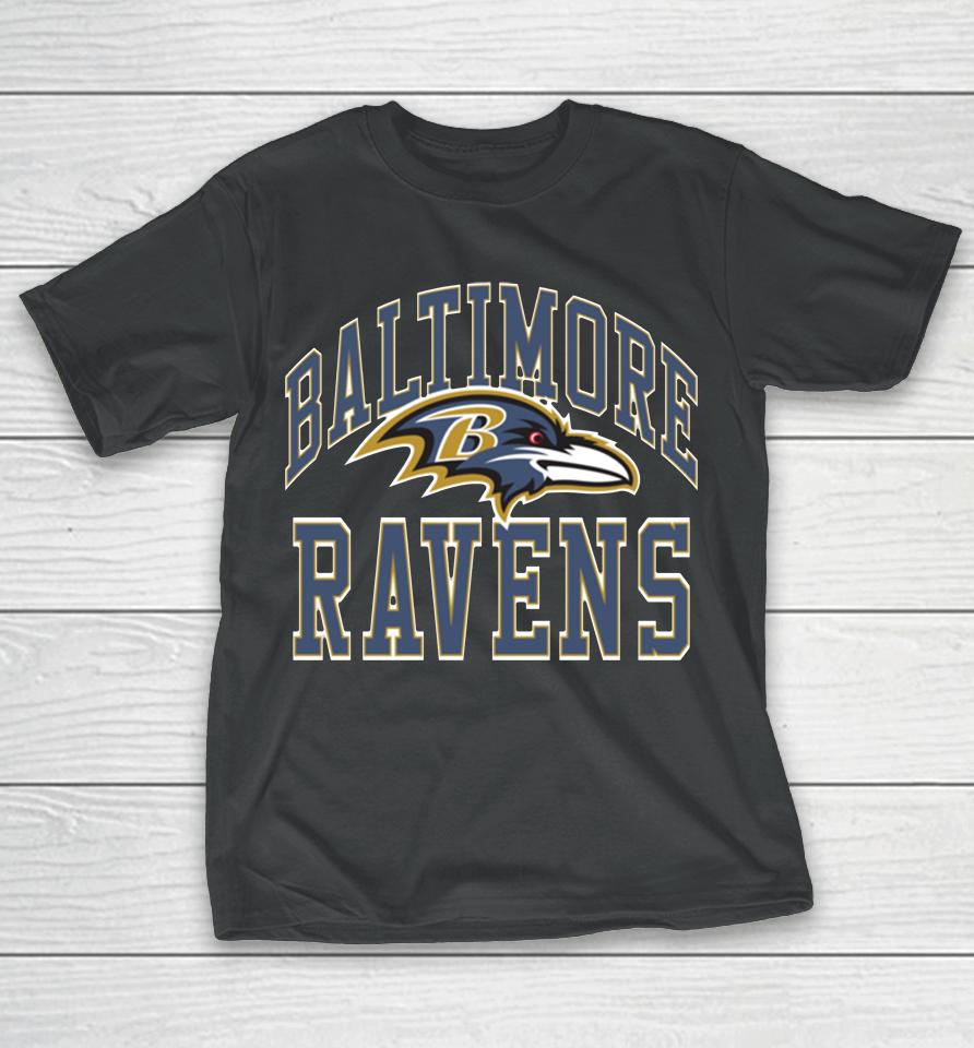 Nfl Baltimore Ravens Arch Homage Black T-Shirt
