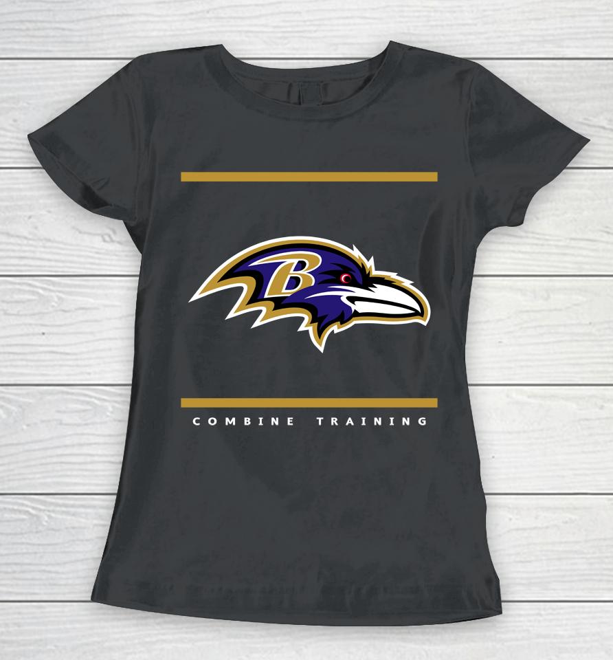 Nfl Baltimore Ravens New Era Combine Split Defense Women T-Shirt