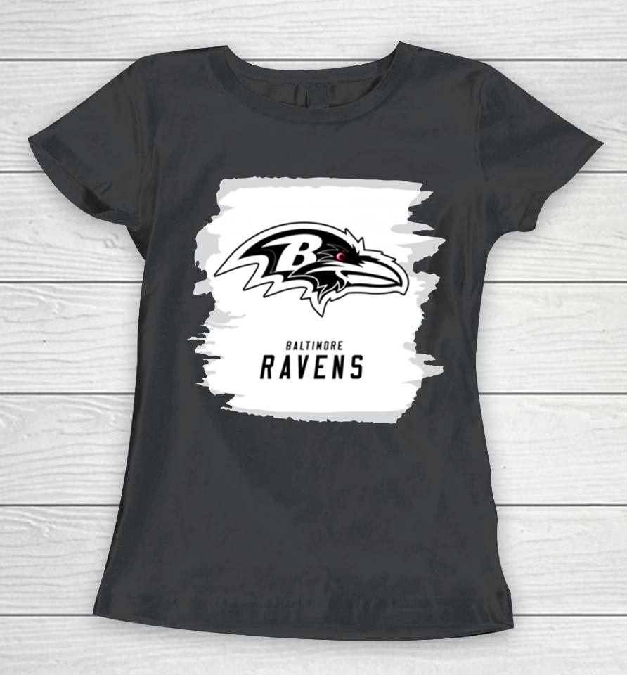 Nfl Baltimore Ravens New Era Paint Strokes Women T-Shirt