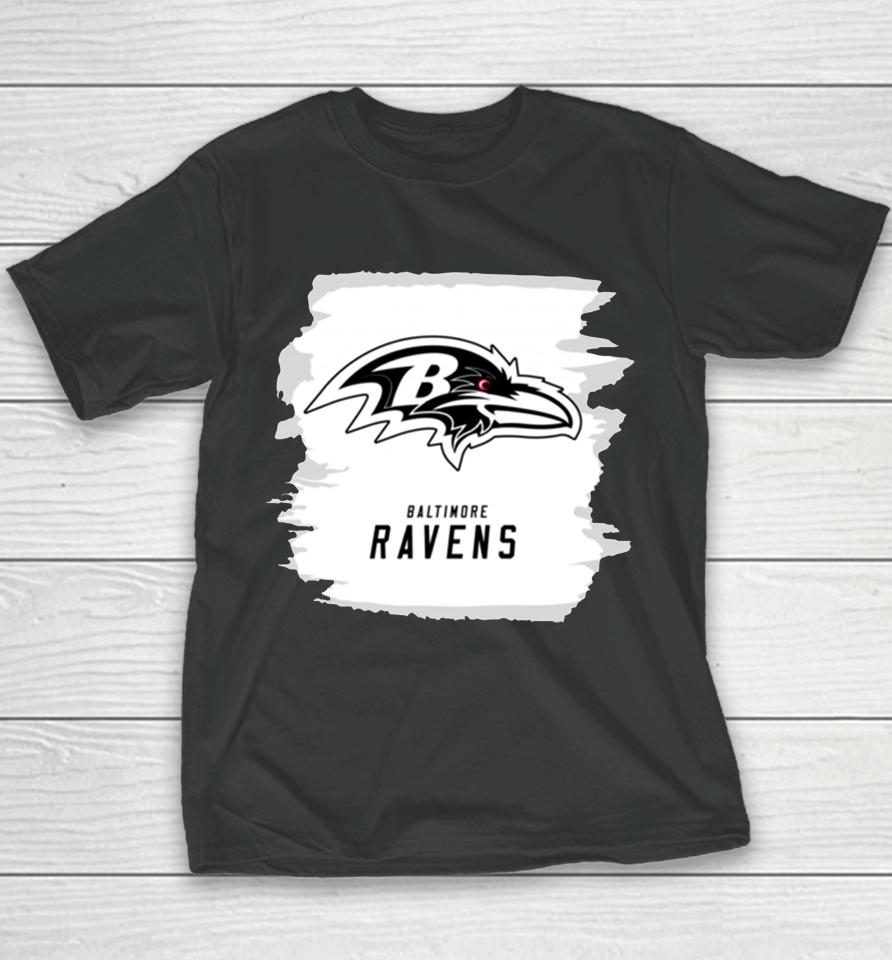 Nfl Baltimore Ravens New Era Paint Strokes Youth T-Shirt
