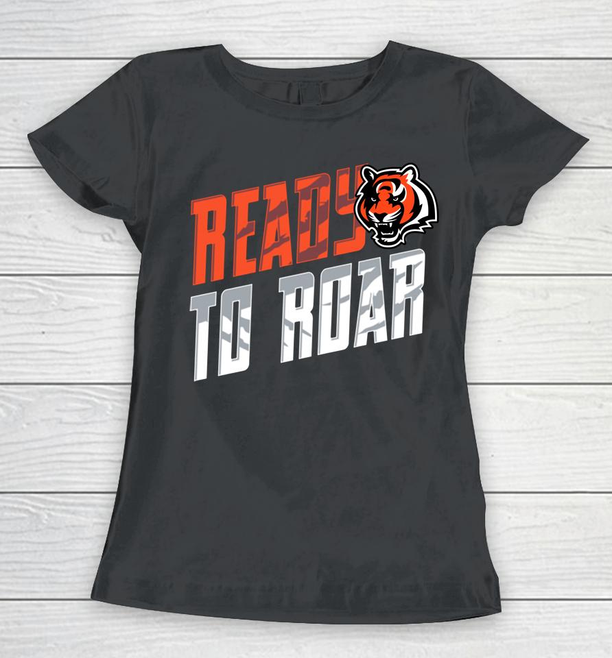 Nfl Black Men's Cincinnati Bengals Fanatics Roar Rise Women T-Shirt