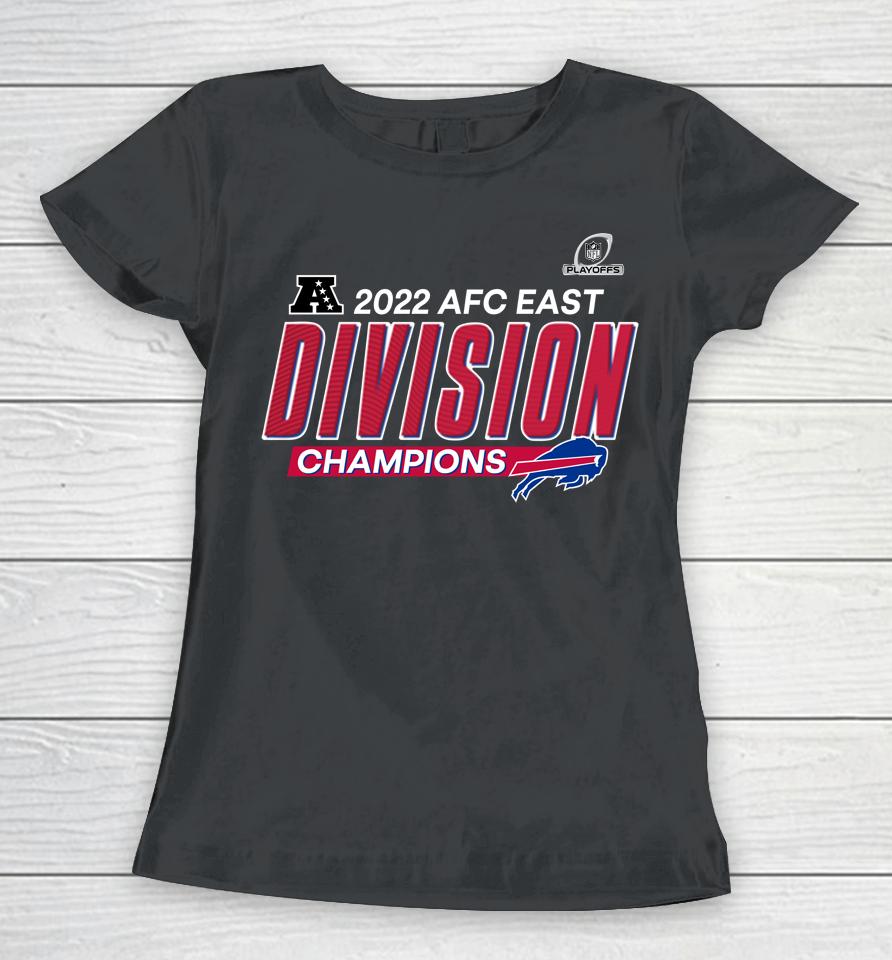 Nfl Buffalo Bills 2022 Afc East Division Champions Women T-Shirt