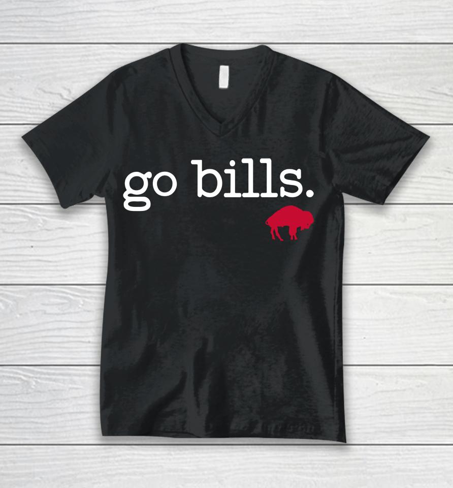 Nfl Buffalo Bills Go Bills Unisex V-Neck T-Shirt