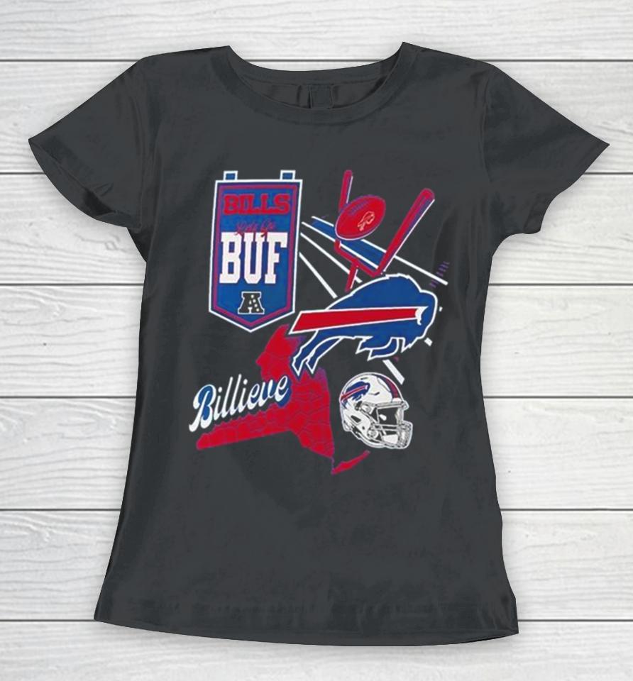Nfl Buffalo Bills Split Zone Women T-Shirt