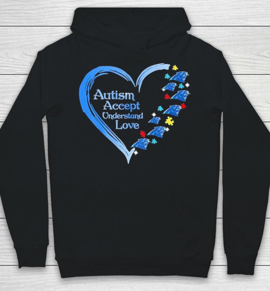 Nfl Carolina Panthers Autism Accept Understand Heart Love Hoodie