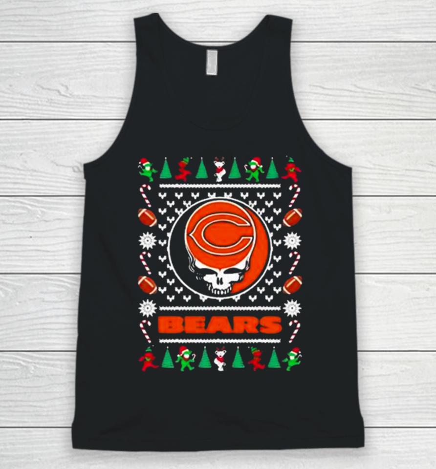 Nfl Chicago Bears Grateful Dead Ugly Christmas Unisex Tank Top