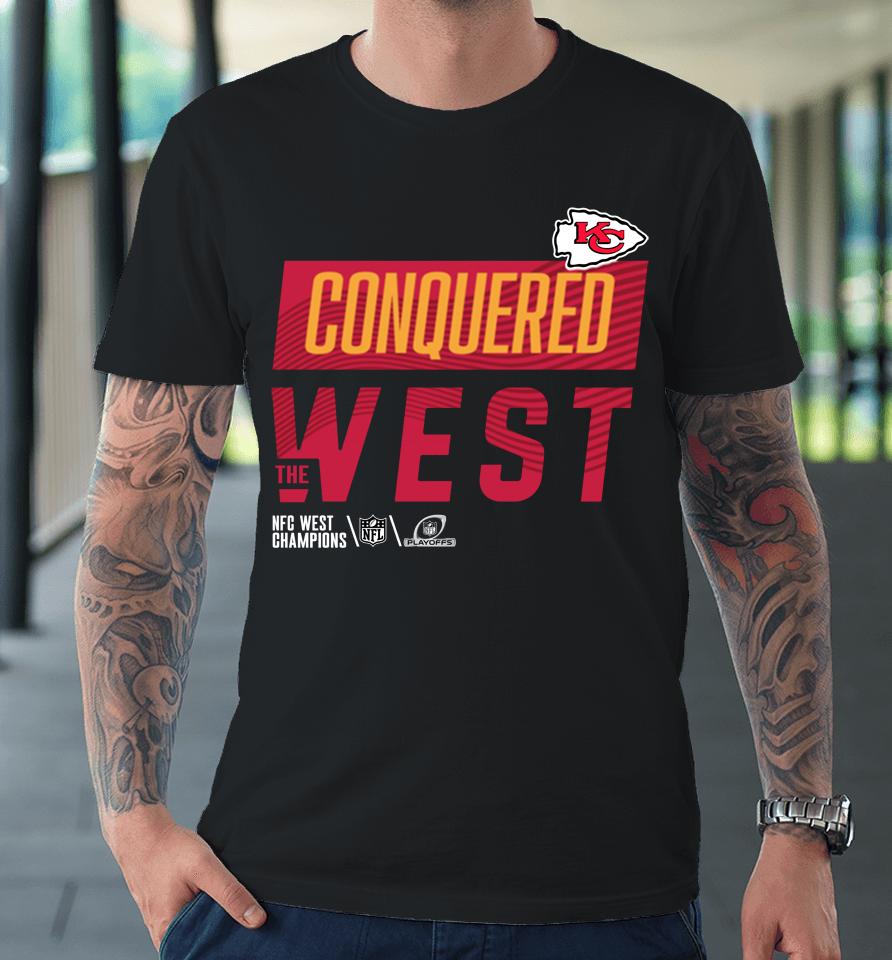 Nfl Chiefs Black 2022 Afc West Division Champions Troph Premium T-Shirt