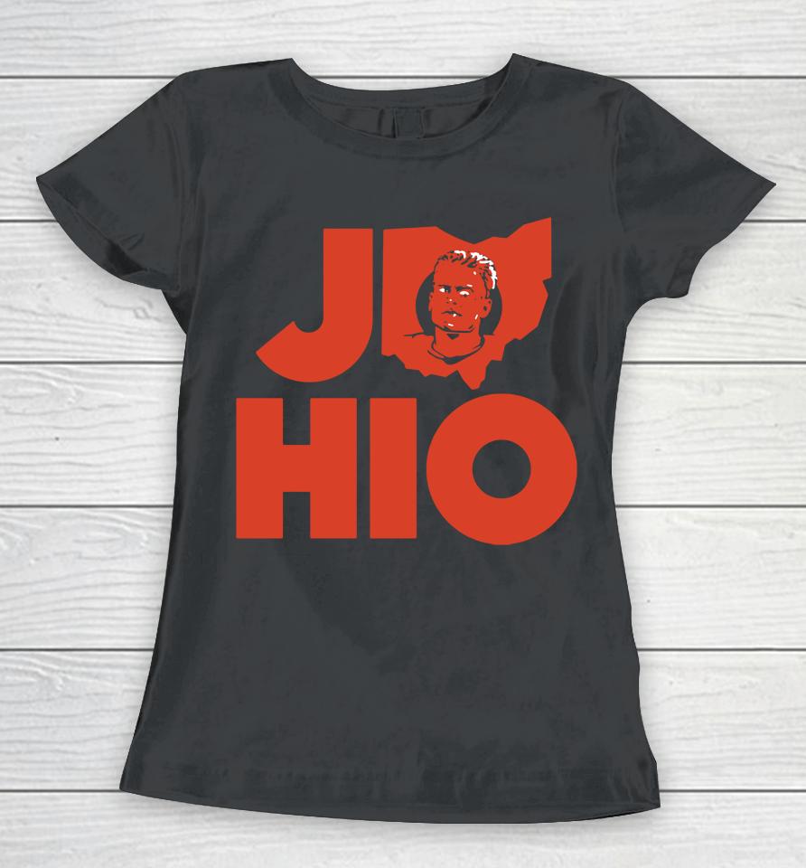 Nfl Cincinnati Bengal Joe Burrow Jo-Hio Women T-Shirt