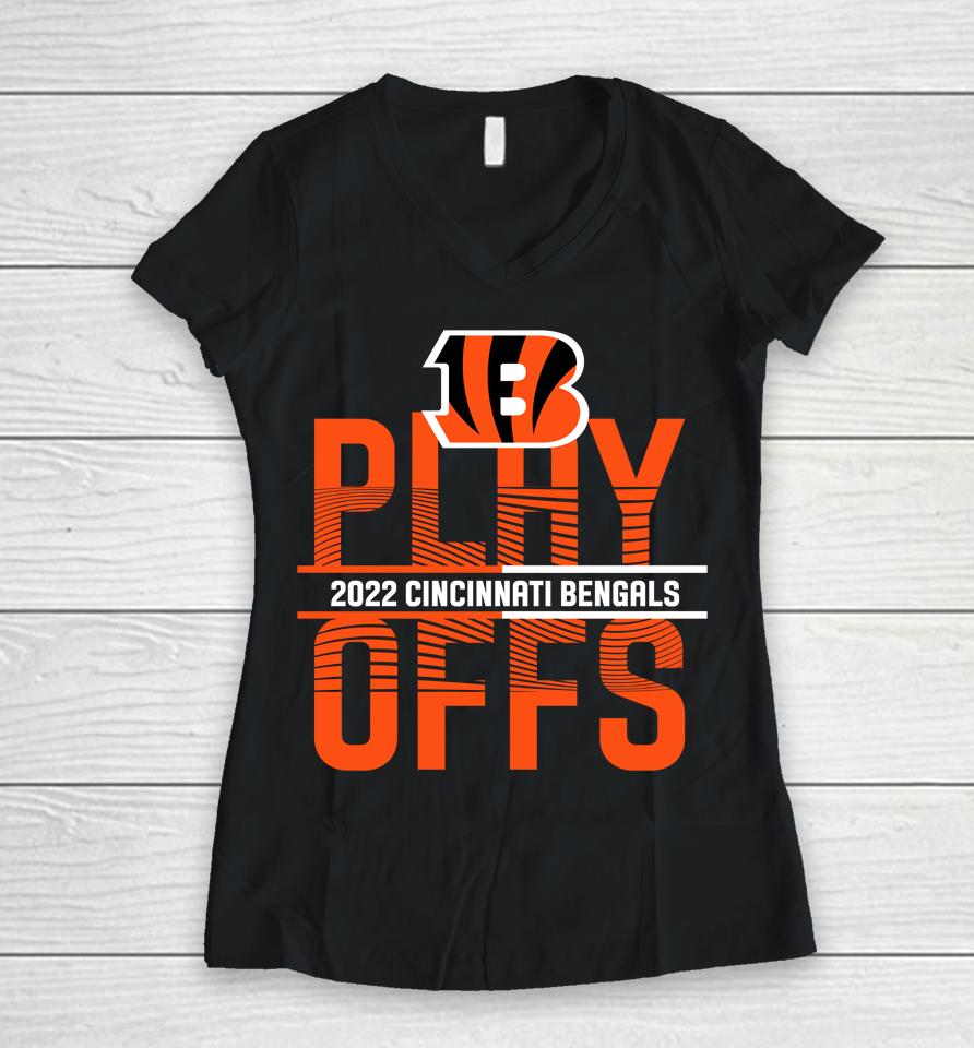Nfl Cincinnati Bengals 2022 Playoffs Women V-Neck T-Shirt