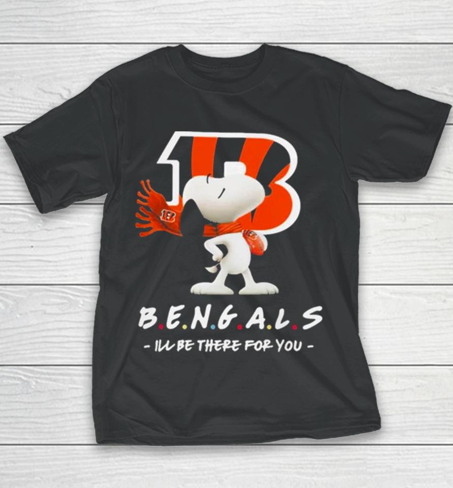 Nfl Cincinnati Bengals Snoopy I’ll Be There For You 2023 Youth T-Shirt