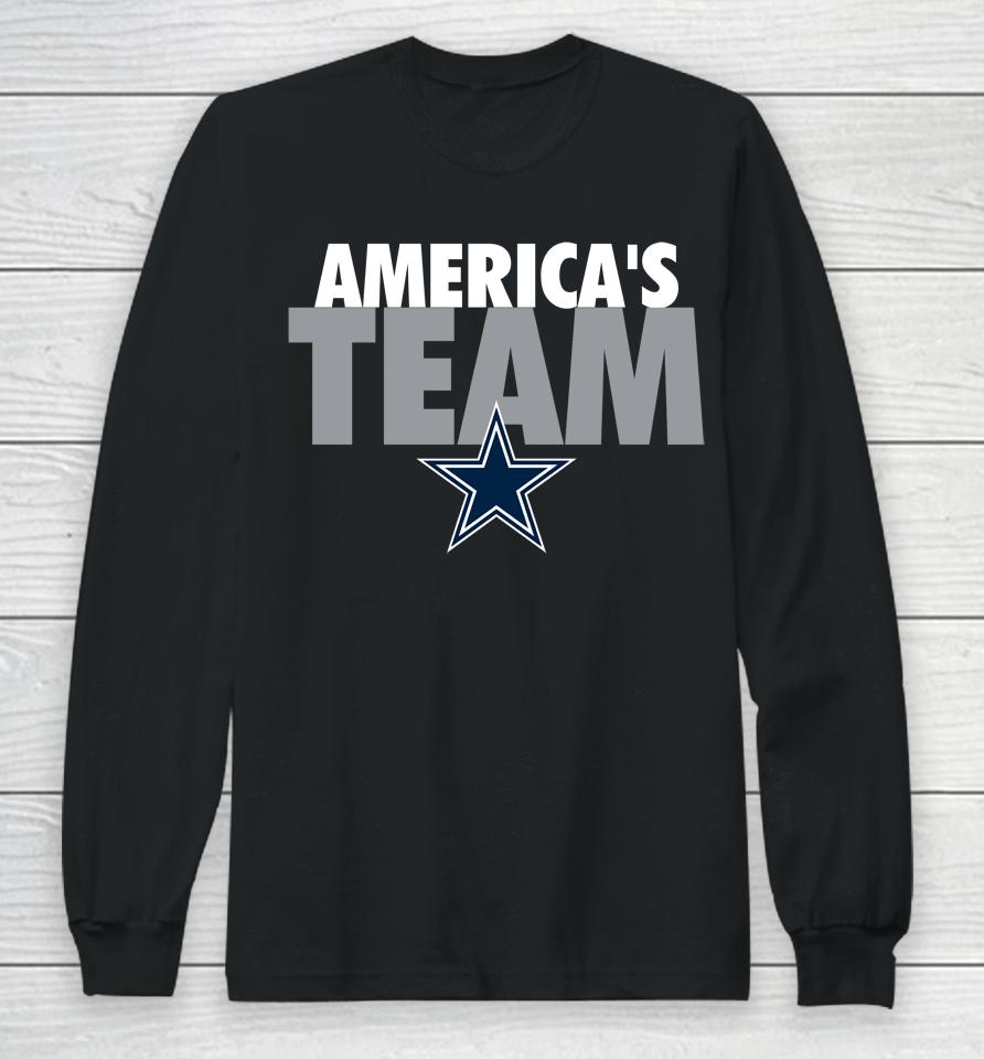 Nfl Dallas Cowboys America's Team Long Sleeve T-Shirt