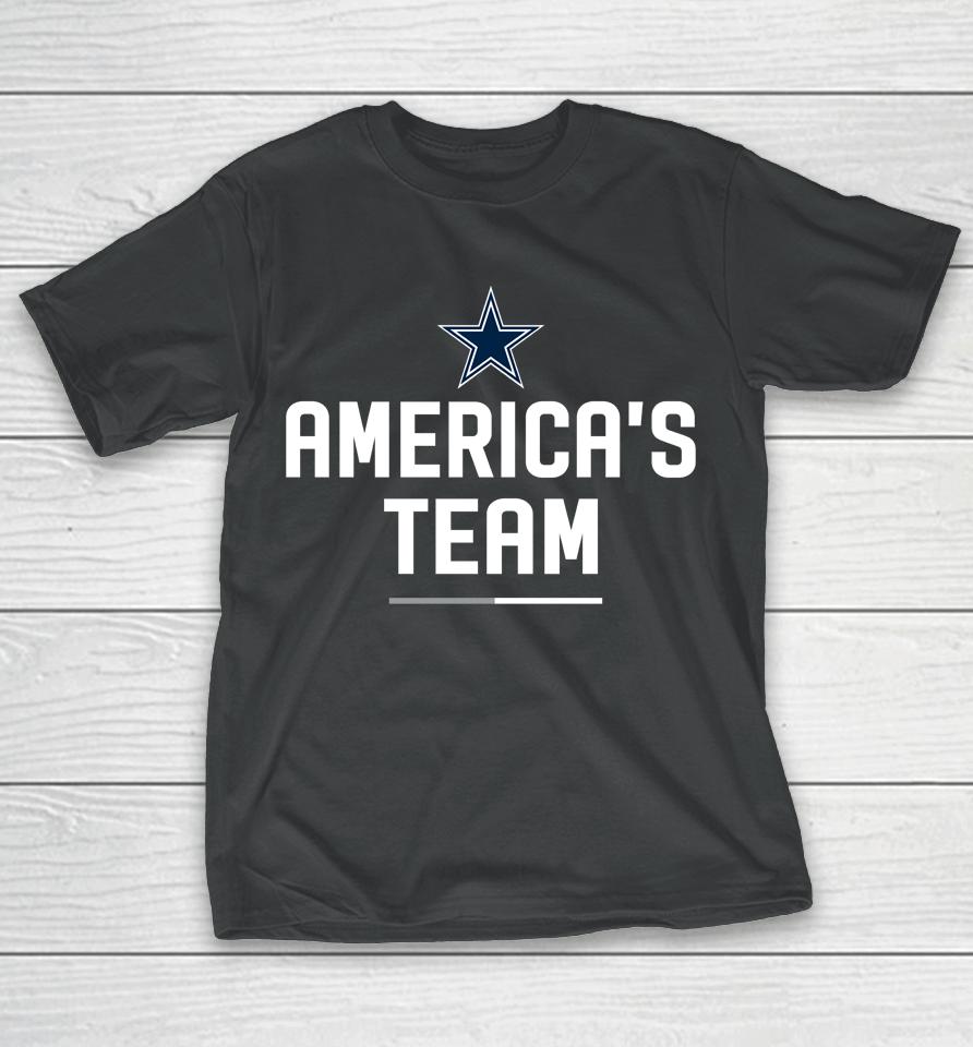 Nfl Dallas Cowboys America's Team Slogan T-Shirt