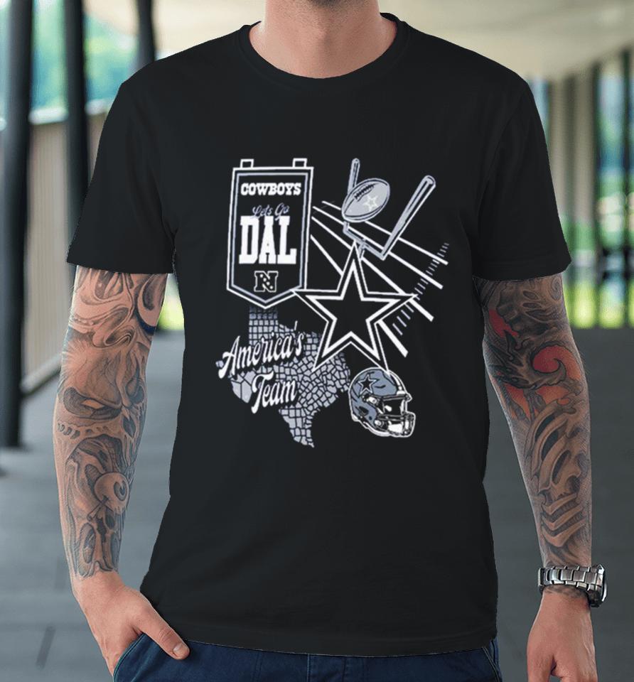 Nfl Dallas Cowboys Split Zone Premium T-Shirt