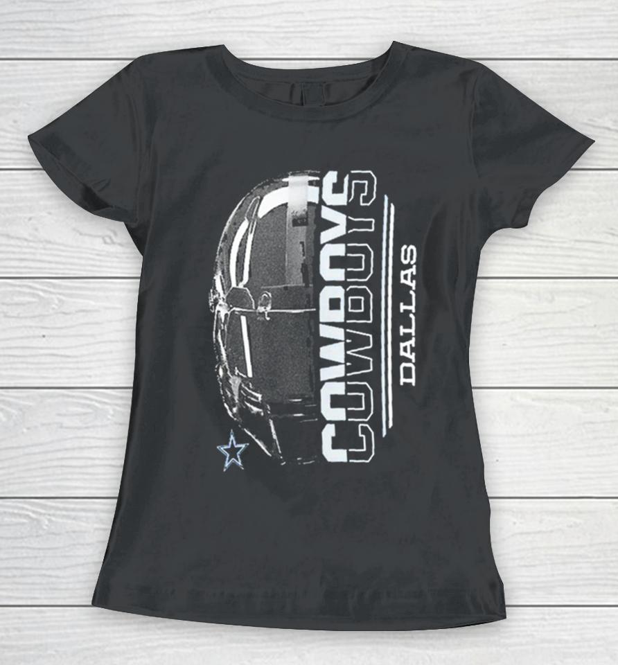 Nfl Dallas Cowboys Starter Half Helmet Logo Women T-Shirt