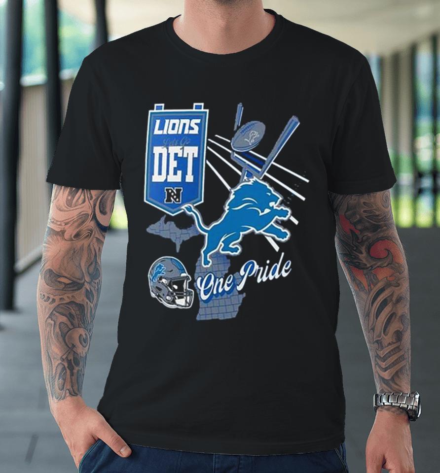 Nfl Detroit Lions Split Zone Premium T-Shirt