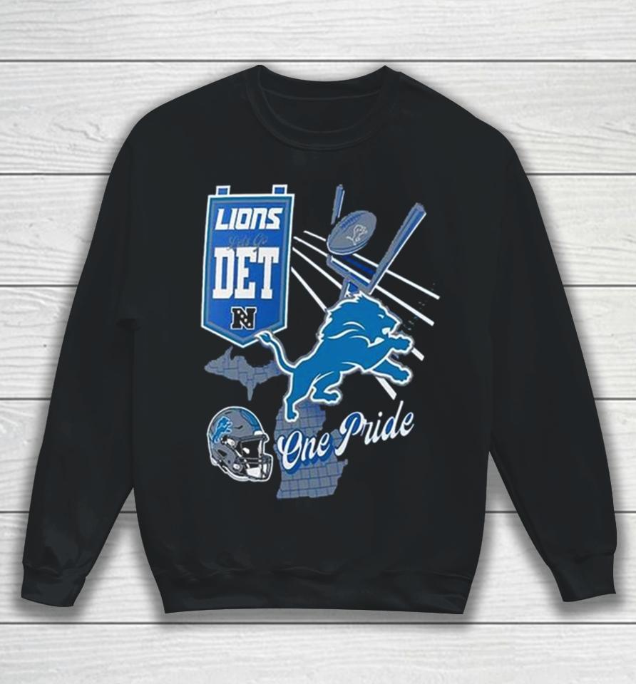 Nfl Detroit Lions Split Zone Sweatshirt