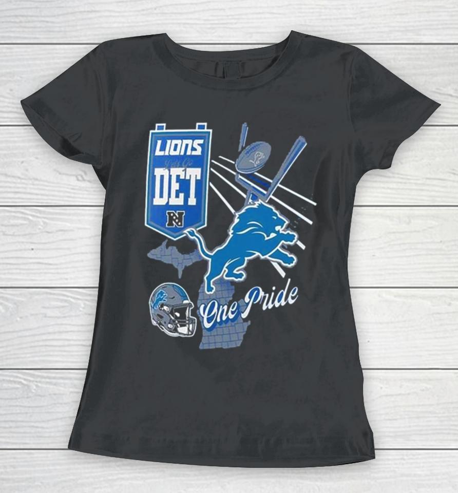 Nfl Detroit Lions Split Zone Women T-Shirt