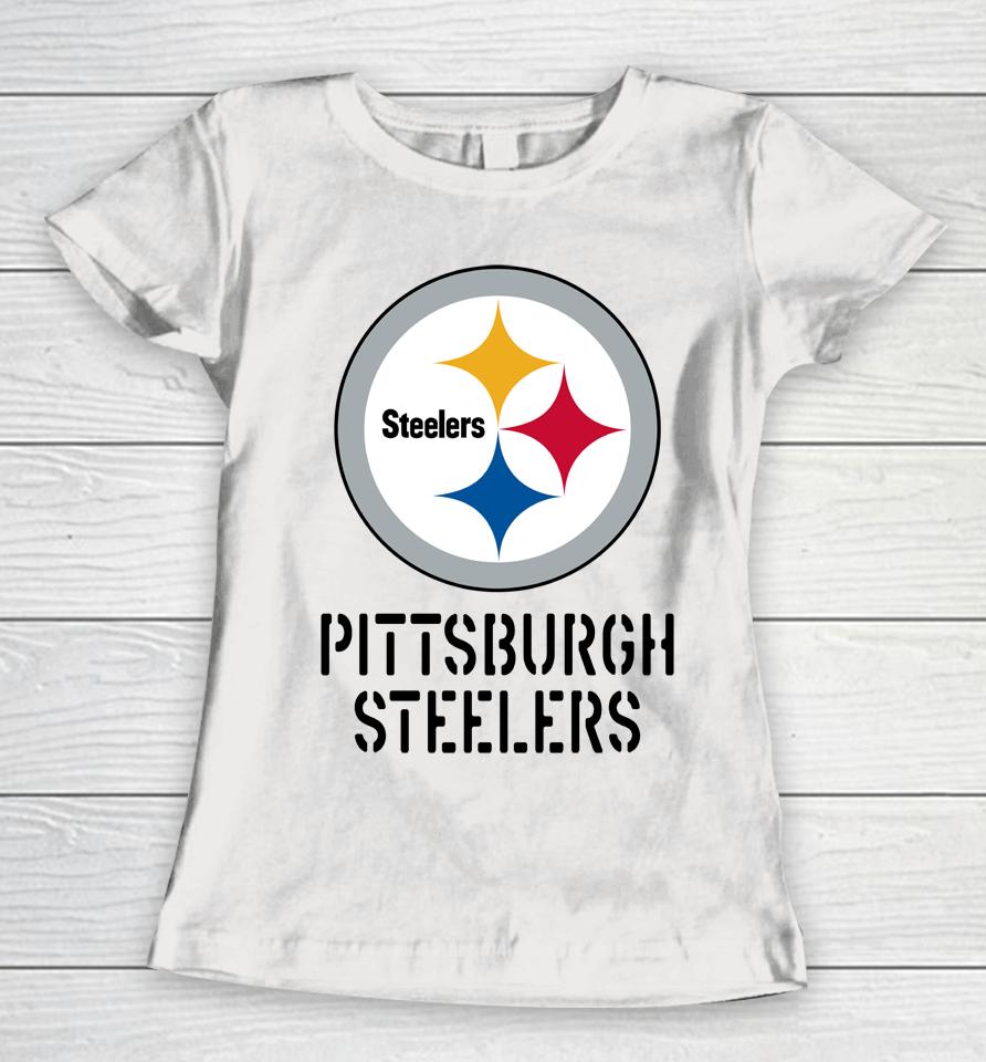 Nfl Fanatics Shop Pittsburgh Steelers Salute To Service 2022 Women T-Shirt