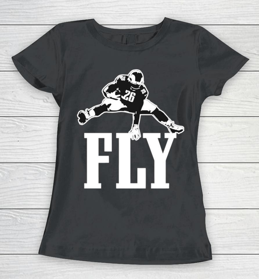 Nfl Fly Philadelphia Eagles Player 26 Football Women T-Shirt