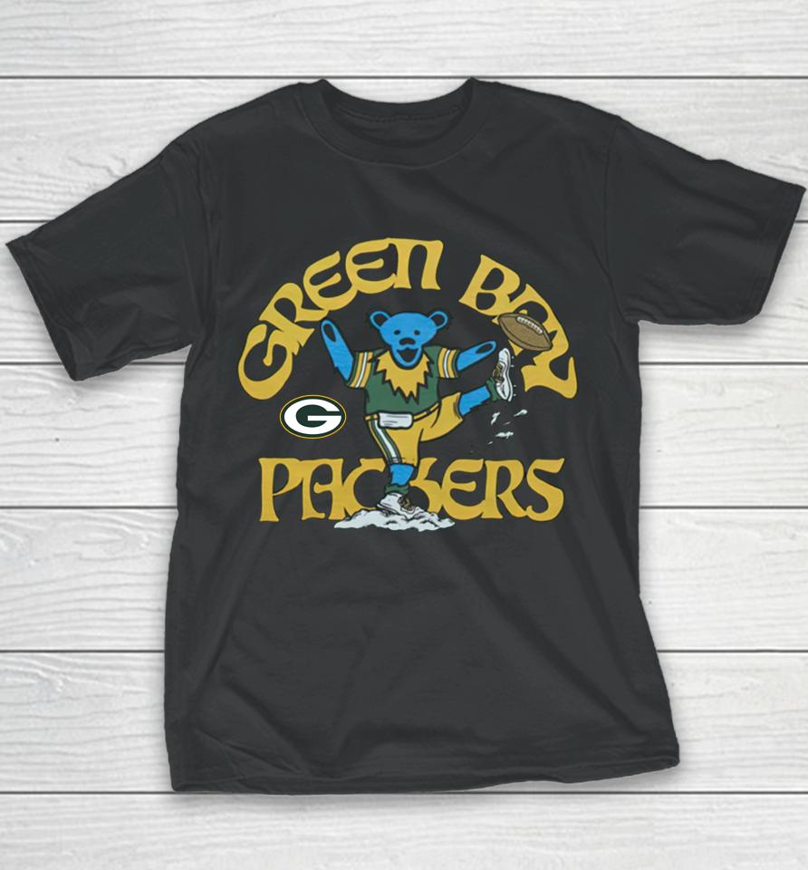 Nfl Grateful Dead X Green Packers Homage Youth T-Shirt