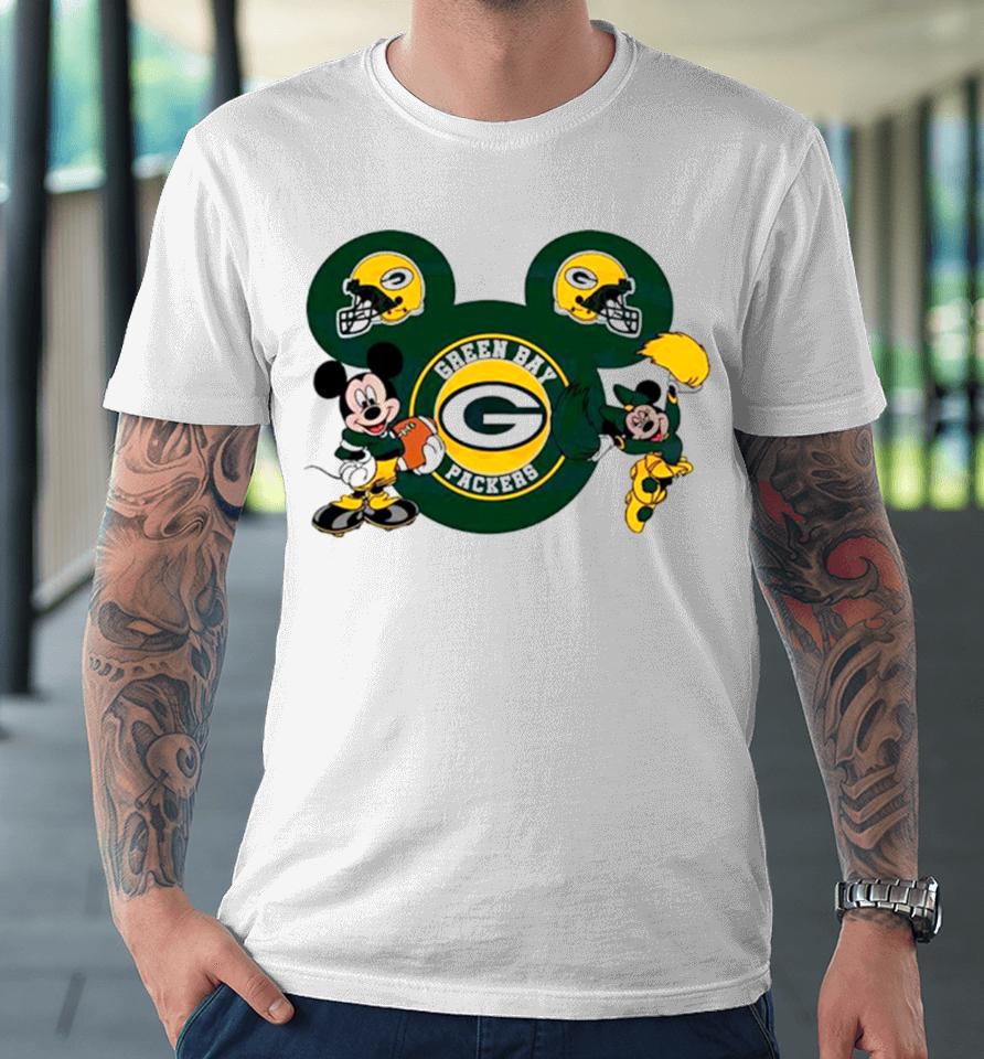 Nfl Green Bay Packers Disney Mickey Minnie Premium T-Shirt
