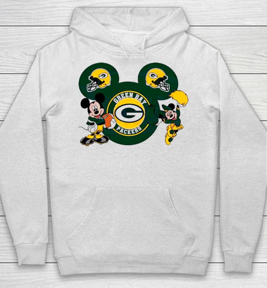 Nfl Green Bay Packers Disney Mickey Minnie Hoodie