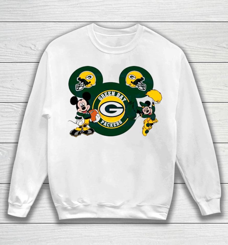 Nfl Green Bay Packers Disney Mickey Minnie Sweatshirt