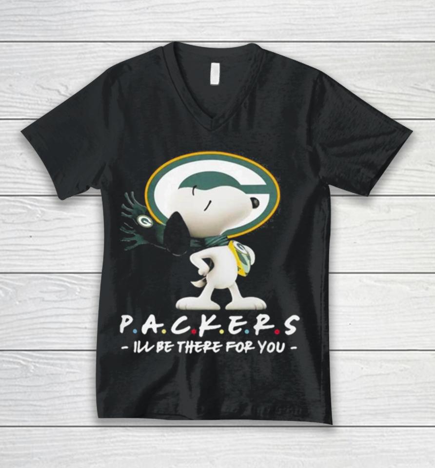 Nfl Green Bay Packers Snoopy I’ll Be There For You 2023 Unisex V-Neck T-Shirt