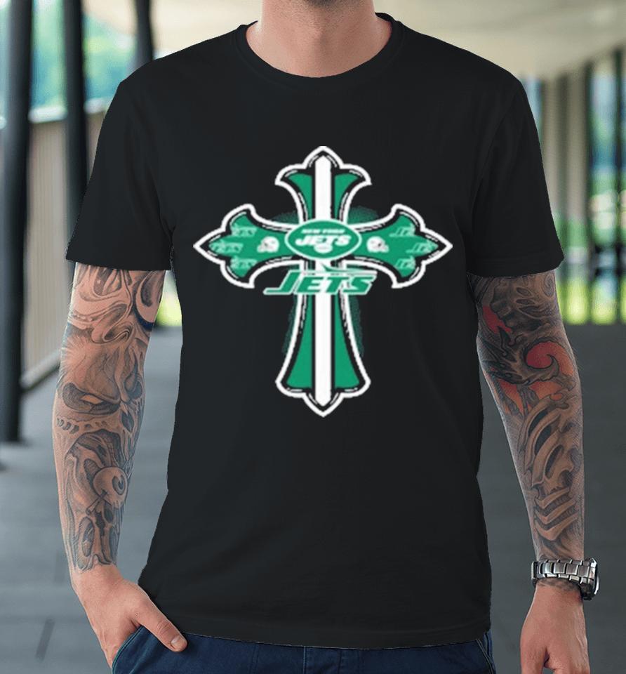 Nfl Green Crusader Cross New York Jets 2024 Premium T-Shirt