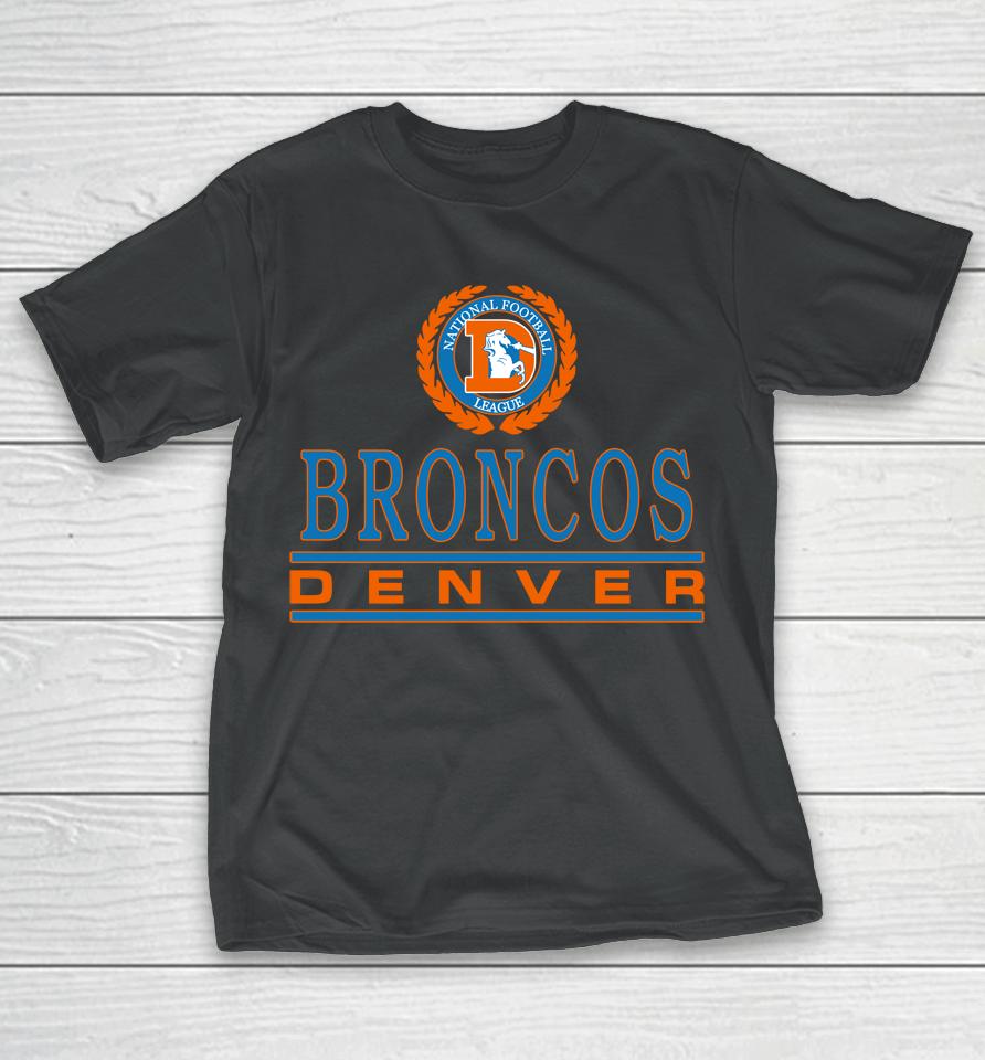 Nfl Homage Denver Broncos Crest Logo T-Shirt