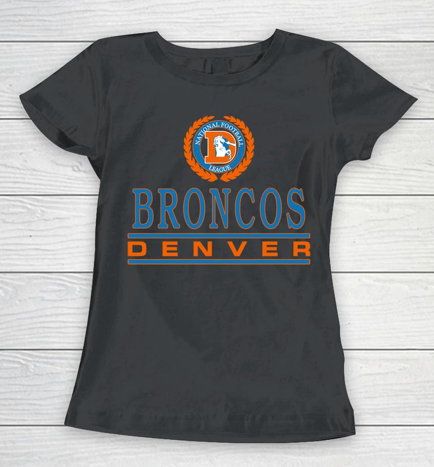 Nfl Homage Denver Broncos Crest Logo Women T-Shirt