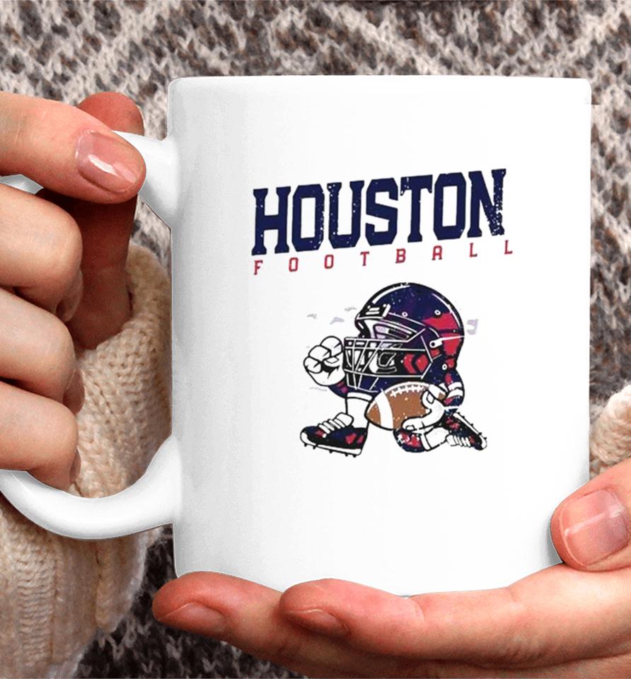 Nfl Houston Texans Football Helmet Run Vintage Coffee Mug