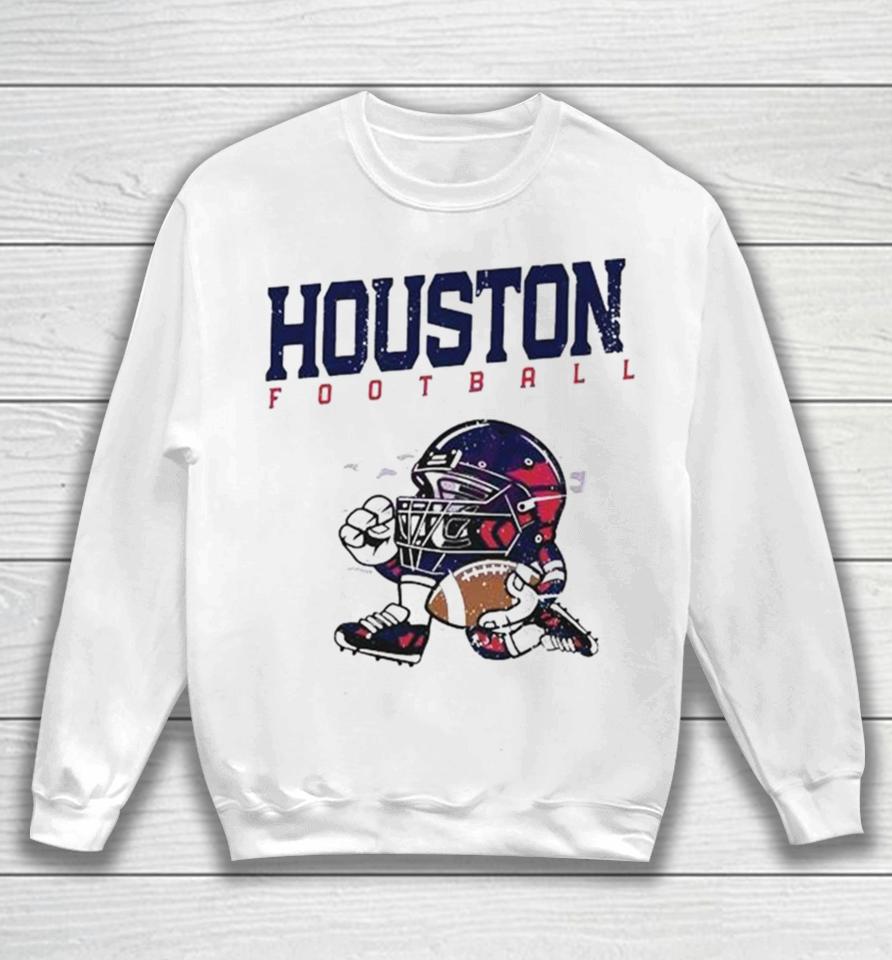 Nfl Houston Texans Football Helmet Run Vintage Sweatshirt