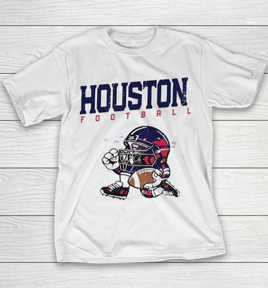 Nfl Houston Texans Football Helmet Run Vintage Youth T-Shirt