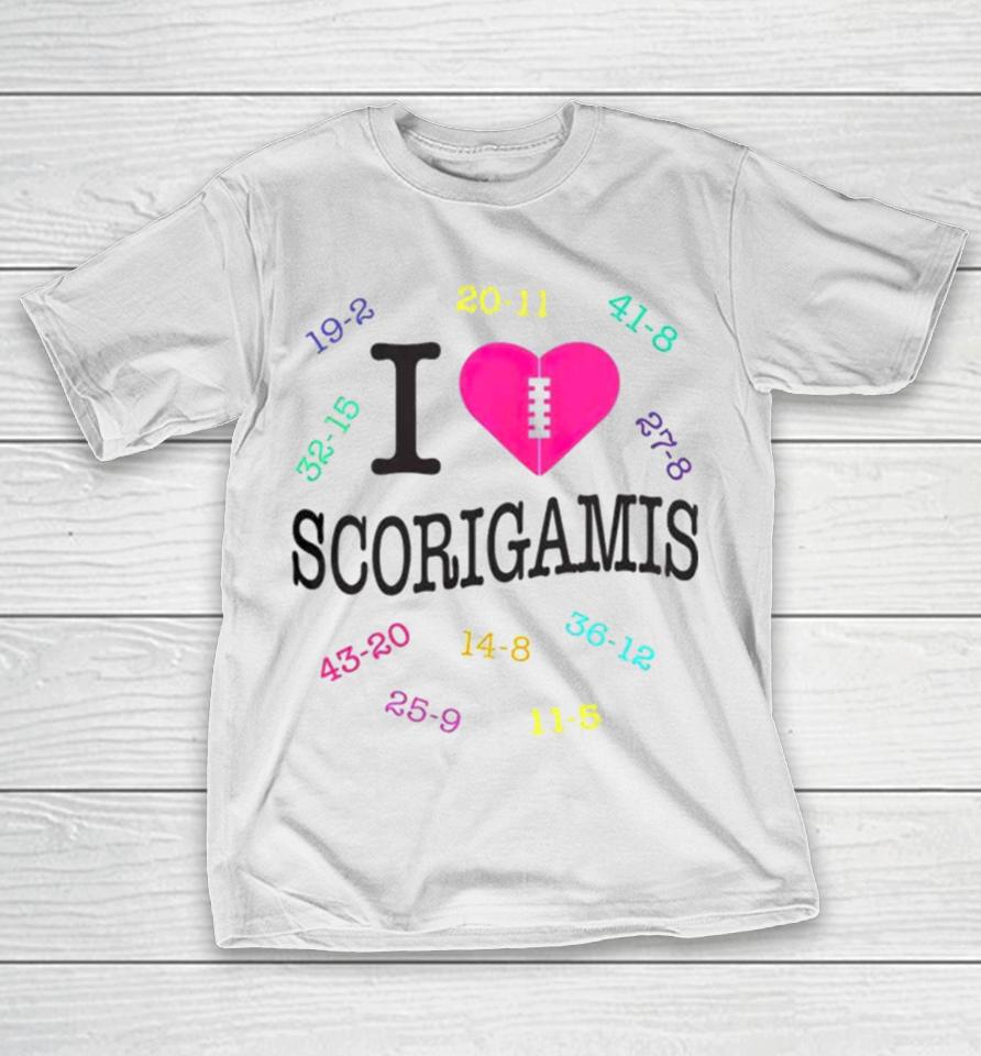 Nfl I Love Scorigamis T-Shirt